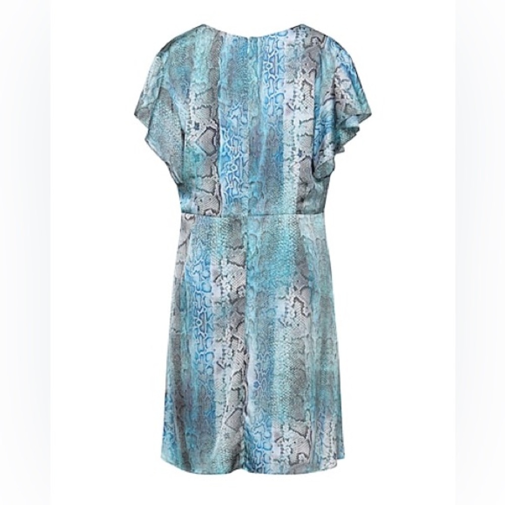 Marciano Guess Snakeskin Faux Wrap Dress EUC Medium - Picture 2 of 5